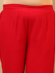 Ethnic Motifs Embroidered Panelled A-Line Zari Kurta With Sharara & Dupatta