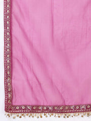Women Ethnic Motifs Embroidered Regular Kurta Palazzos & With Dupatta