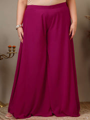 Women Ethnic Motifs Embroidered Regular Kurta Palazzos & With Dupatta