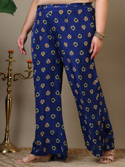 Women Plus Size Floral Printed Kurta with Palazzos & Dupatta