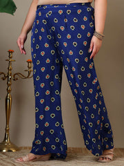 Women Plus Size Floral Printed Kurta with Palazzos & Dupatta