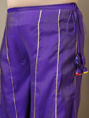 Women Plus Size Ethnic Motifs Embroidered Kurta with Sharara & Dupatta