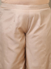 Women Ethnic Motifs Embroidered Pleated Kurta with Palazzos & Dupatta