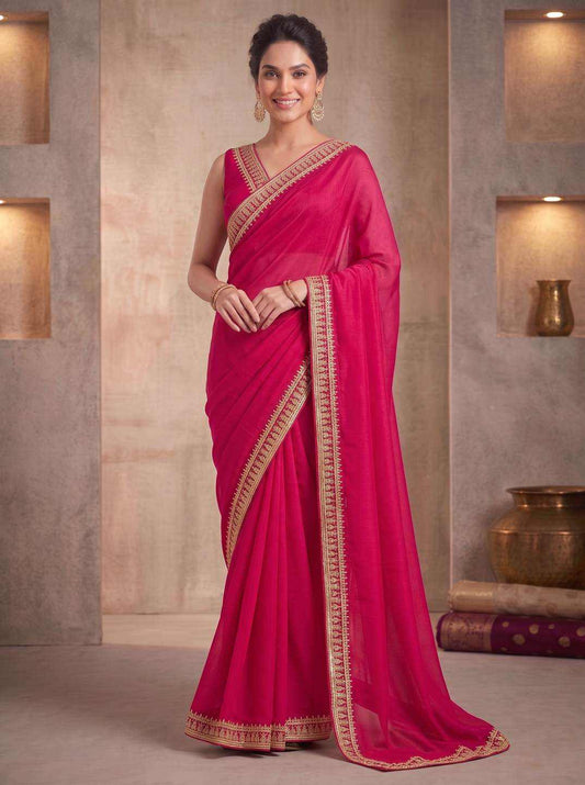 Zari Poly Georgette Saree
