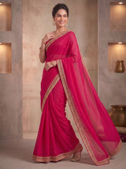 Zari Poly Georgette Saree