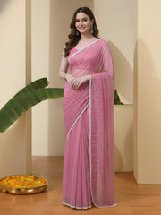 Embellished Zari Net Heavy Work Saree