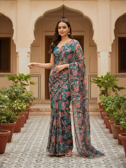 Floral Saree