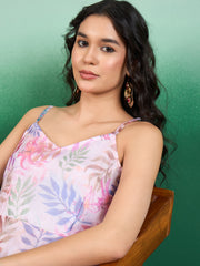 Floral Printed A-Line Maxi Dress