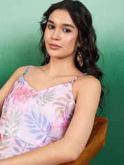 Floral Printed A-Line Maxi Dress