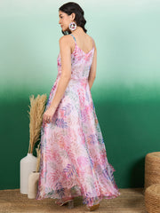 Floral Printed A-Line Maxi Dress