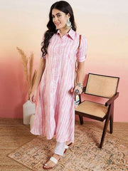 White Dyed Regular Kurta with Trousers