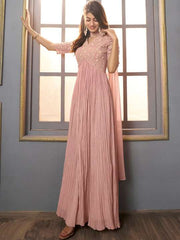 Floral Embroidered Ethnic Dress