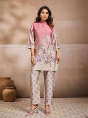 Floral Printed Tunic with Trousers