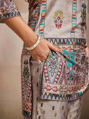 Bohemian Printed Tunic with Trousers