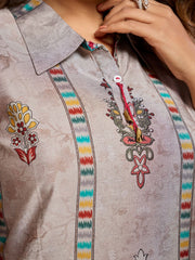 Bohemian Printed Tunic with Trousers