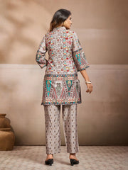 Bohemian Printed Tunic with Trousers