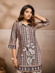 Printed Shirt with Trousers
