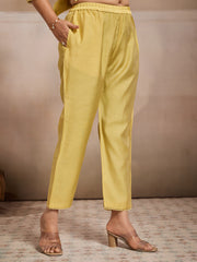 Women Ethnic Motifs Embroidered Regular Thread Work Pure Cotton Kurta with Trousers & With Dupatta