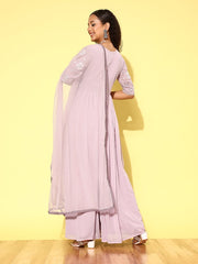 Women Floral Embroidered Sequinned Georgette Kurta