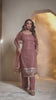 Malaika Arora Dirty Pink Zari Thread Embroidered Stright Kurta Set