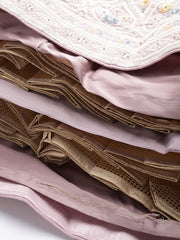 Lavender and white Readymade embroidered lehenga choli with dupatta