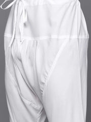 Peach Striped Kurta with Churidar
