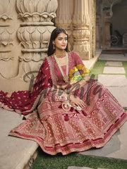 Red Hand Embroidered Lehenga Choli Set