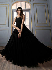 A-line Maxi Ethnic Dress With Jacket - Inddus.com