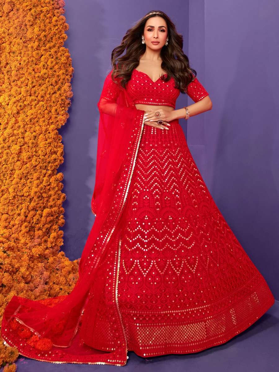 Alluring Bollywood Diva Malaika Arora Featuring Inddus Lehenga Choli - Inddus.com