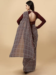 Bandhani Printed Saree and Belt With Blouse Piece - Inddus.com