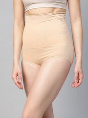 Beige High Waist Tummy Shapewear - inddus-us