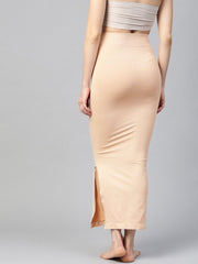 Beige Knitted Saree Shapewear - inddus-us