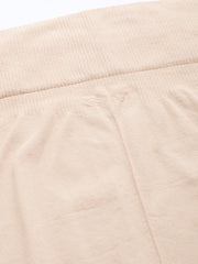 Beige Knitted Saree Shapewear with Drawstring - inddus-us