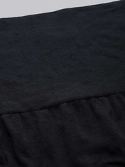 Black High-Waist Seamless Tummy Shaper - Inddus.com