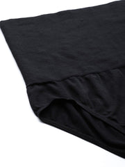 Black High Waist Tummy Shapewear - inddus-us