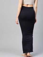 Black Knitted Saree Shapewear - inddus-us
