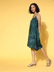Blue & Purple Tropical Printed Fit and Flare Ruffled Gown - Inddus.com