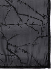 Blue Solid Anarkali with Dupatta - inddus-us