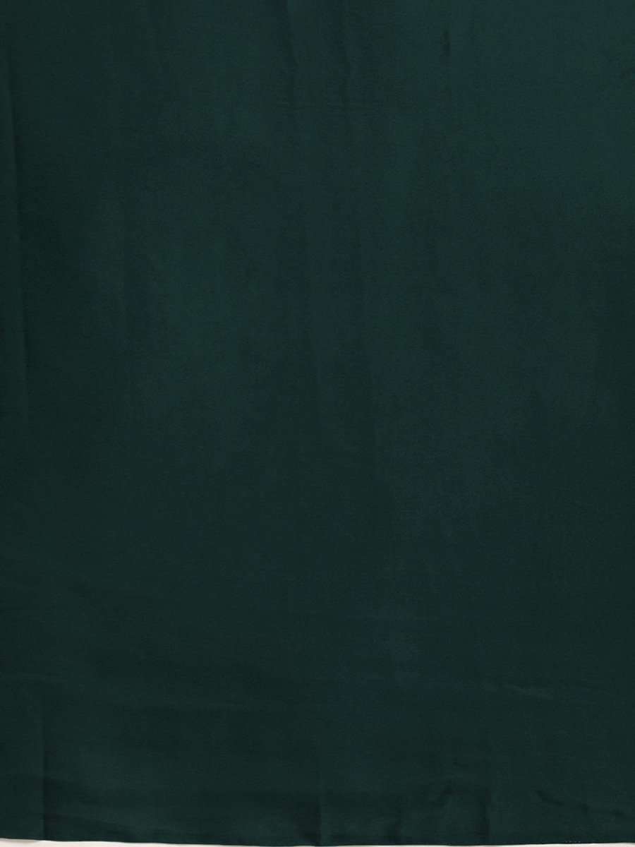 Bottle Green One Minute Ruffle Saree - inddus-us