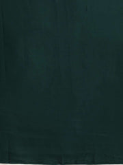 Bottle Green One Minute Ruffle Saree - inddus-us