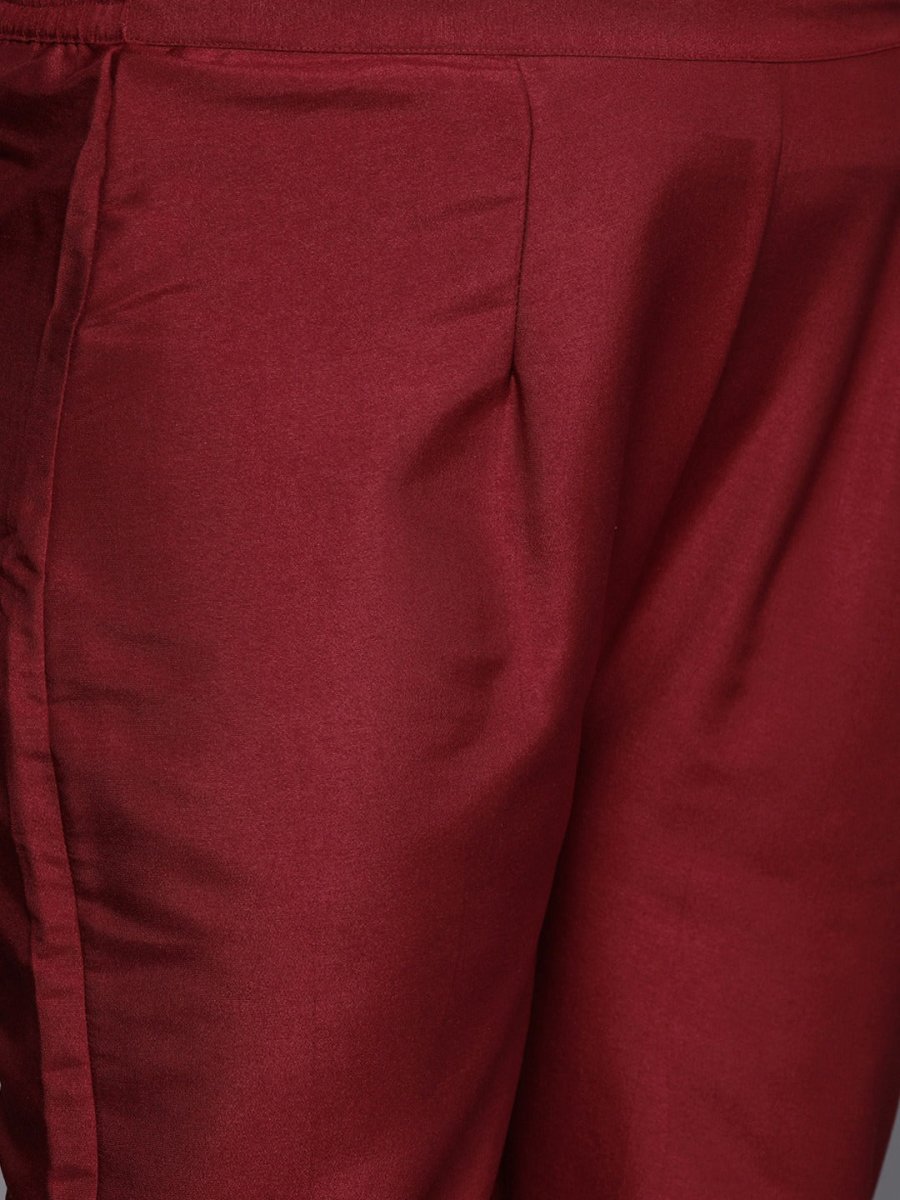 Copy of Women Mustard Yellow Beads and Stones Kurta with Palazzos & With Dupatta - Inddus.com