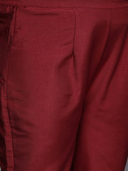 Copy of Women Mustard Yellow Beads and Stones Kurta with Palazzos & With Dupatta - Inddus.com