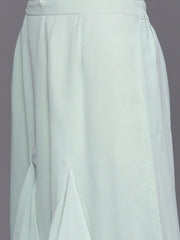 Cozy Sage Green Polyester Printed Crop Top - inddus-us