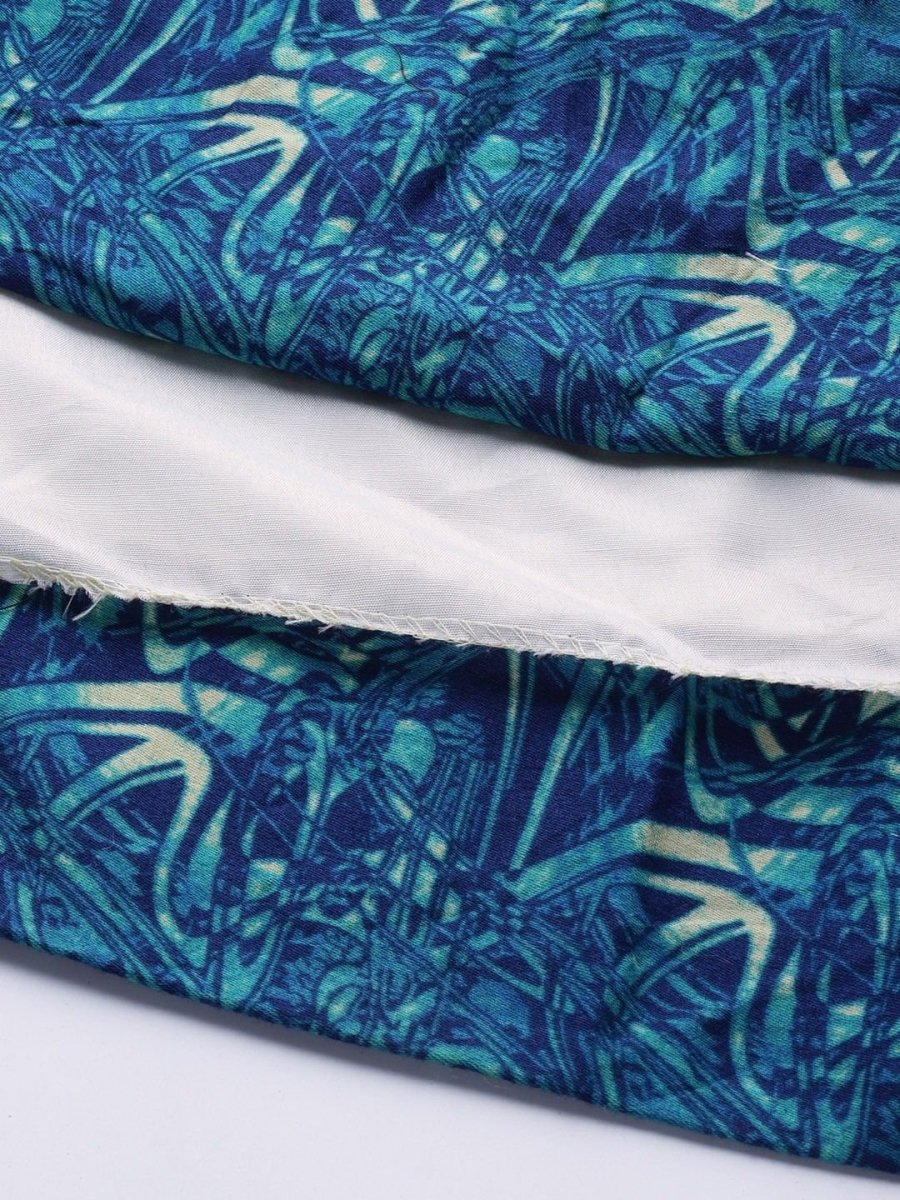 Cream Tye and Dye Embroidered Maxi Dress - inddus-us