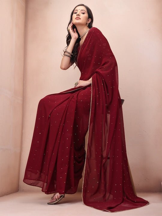 Poly georgette on sale saree