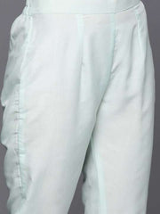 Empire Gotta Patti Chanderi Cotton Kurta with Trousers & With Dupatta - Inddus.com