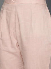 enchanting off white organza printed kurta set