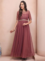 Ethnic Fit & Flare Dress - Inddus.com