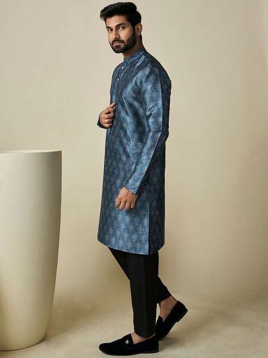 Ethnic Motif Printed Straight Kurta - Inddus.com