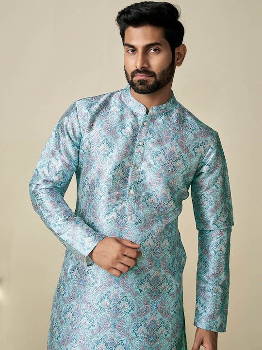 Ethnic Motif Printed Straight Kurta - Inddus.com